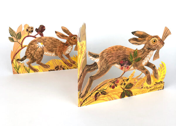 Hares Die-Cut Card - Image 4