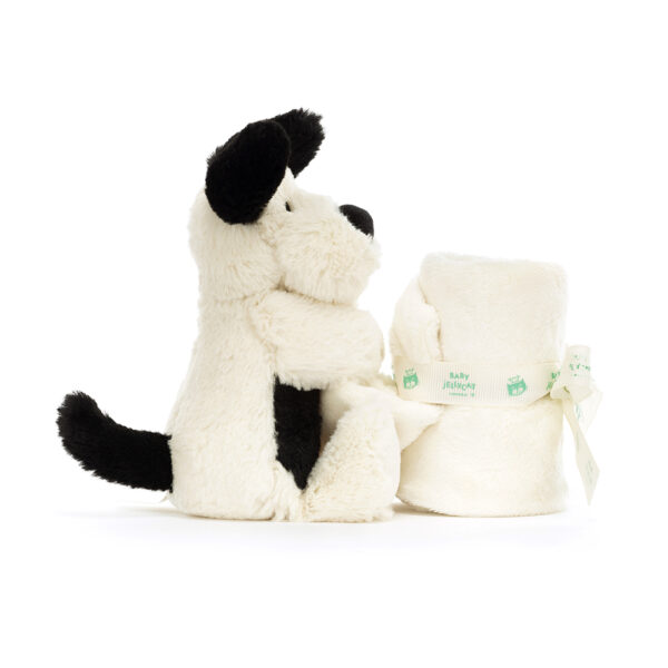 Jellycat Bashful Black & Cream Puppy Soother - Image 4