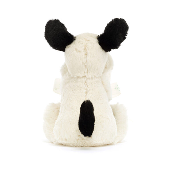 Jellycat Bashful Black & Cream Puppy Soother - Image 6