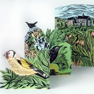 Garden Birds Die-Cut Card