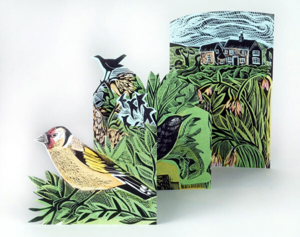 Garden Birds Die-Cut Card