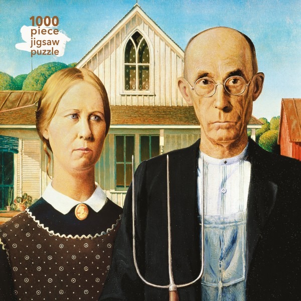 Grant Wood: American Gothic Sustainable Jigsaw Puzzle