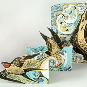 Cornish Swallows Die-cut Card