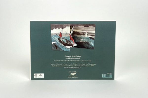 Lugger in a Storm Die-Cut Card - Image 3