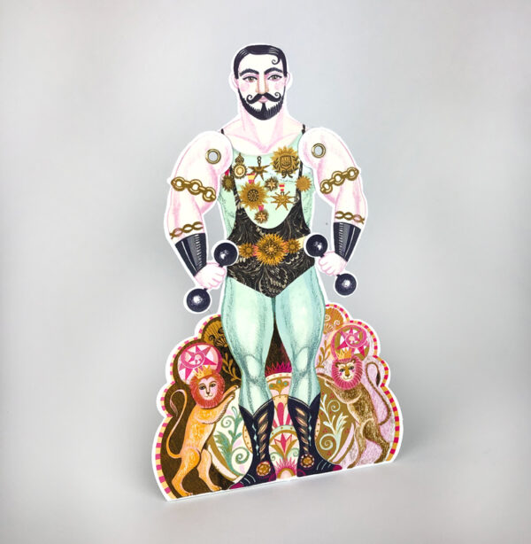 Alexander Strongman Die-Cut Card