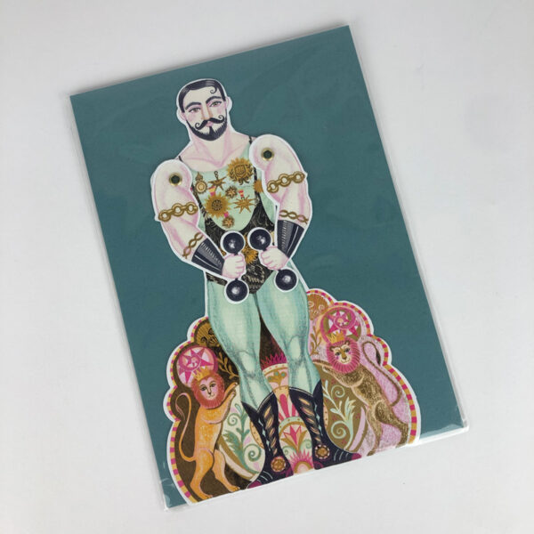 Alexander Strongman Die-Cut Card - Image 3