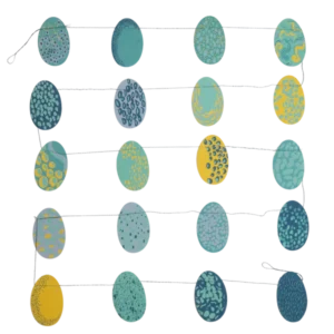 Blue Eggs Garland