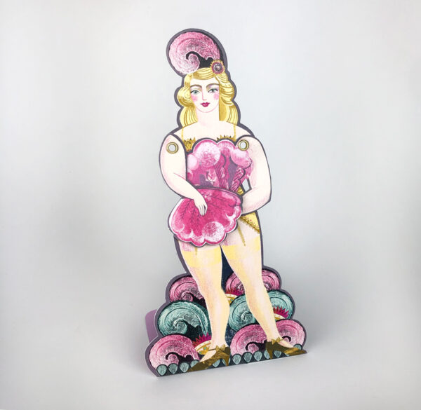 Fanny - Fan Dancer Die-Cut Card