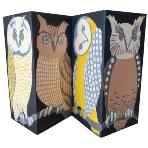 Wise old Birds Concertina Card