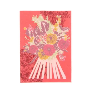 Marigold Pink Greetings Card