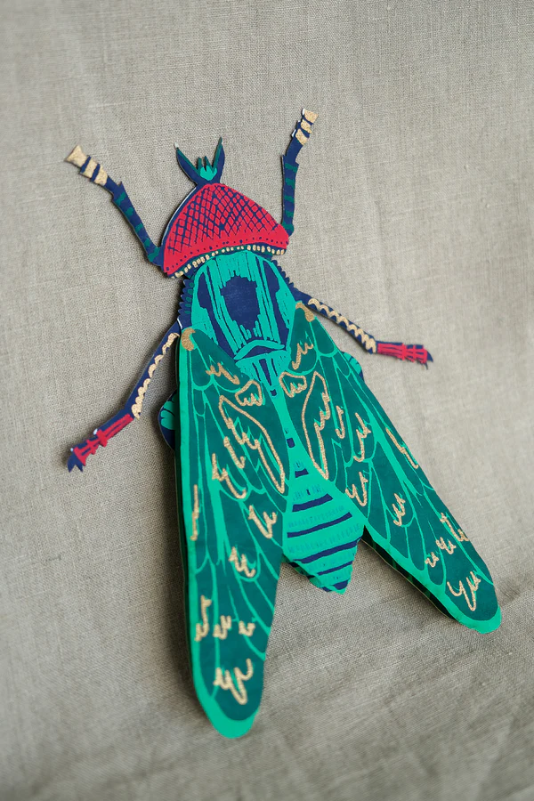 Blue Bottle Greetings Card - Image 2