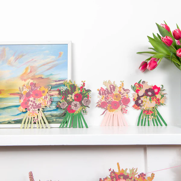 Marigold Pink Greetings Card - Image 3