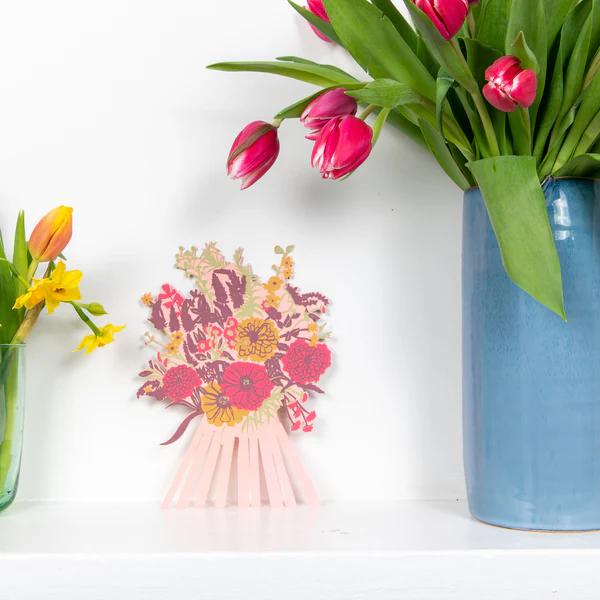 Marigold Pink Greetings Card - Image 2