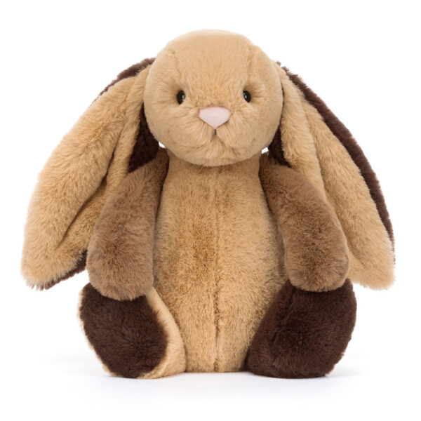 Jellycat Bashful Patchwork Brown Bunny - Image 2