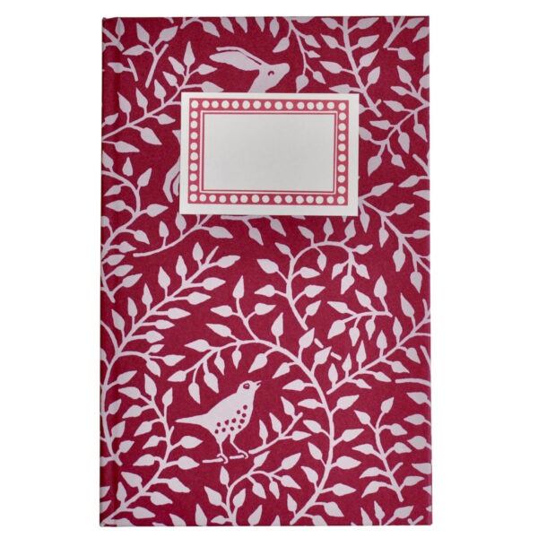 Hardback Notebook - Dancing Hare Berry