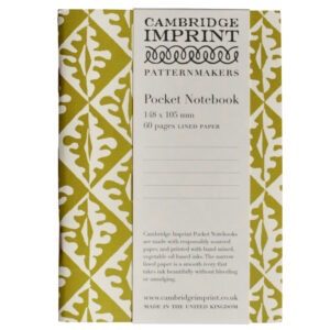 Pocket Notebook Oak Leaves Sap Green