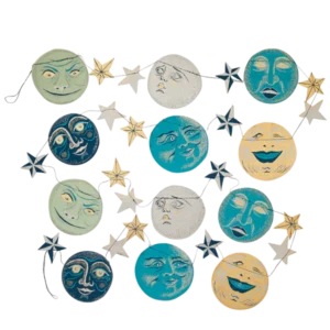 Man on the Moon Sewn Garland