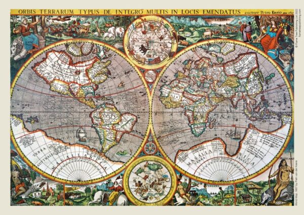 Antique Map of the World Jigsaw Puzzle - Image 3